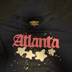 Navy Blue Atlanta Sp5der Hoodie